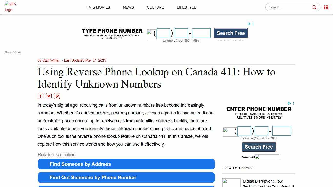 Using Reverse Phone Lookup on Canada 411: How to Identify Unknown Numbers - Ask.com